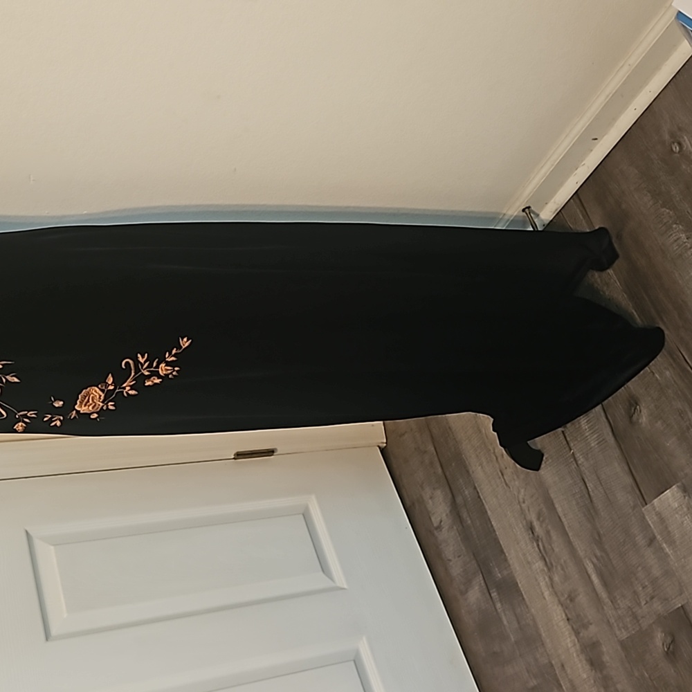Floor Length Velvet Dress - Picture 5 of 12